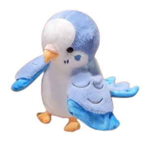 20CM Bird Soft Stuffed Toy Doll Parrot Cosplay Plush Doll Educational Baby Toys Kawaii Cockatiel Hand Puppet Kids Birthday Gifts