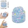 120ml Clear Flash Shell Crunchy Crystal Slime Kit DIY Scented Soft Non-Stick Putty toy for Kids Christmas Gift Party Favor